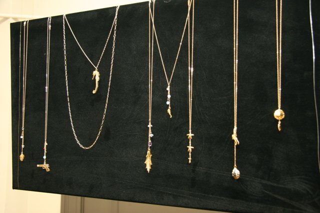 A Display of Beautiful Necklaces