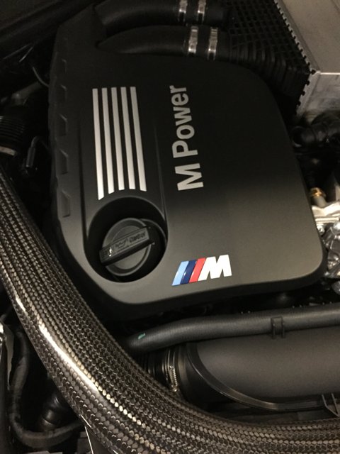 Powerful Engine Cover of BMW M3