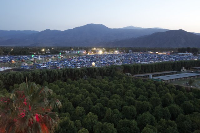 Dusk at Coachella Campgrounds