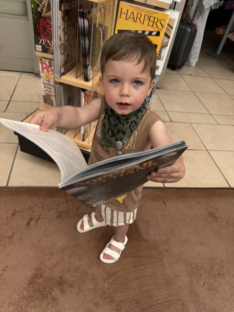 Little Learner at the Magazine Stand