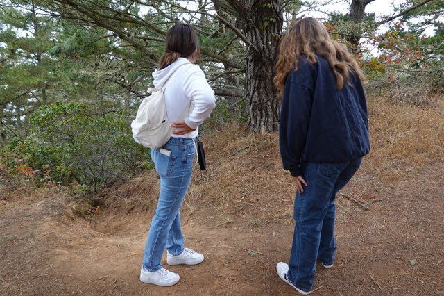 Two Women Exploring Nature Trail Together