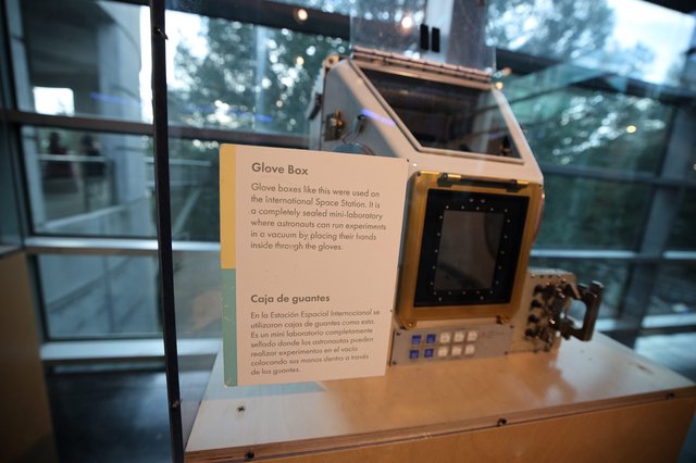 Space Station Glove Box Exhibit at Science Museum