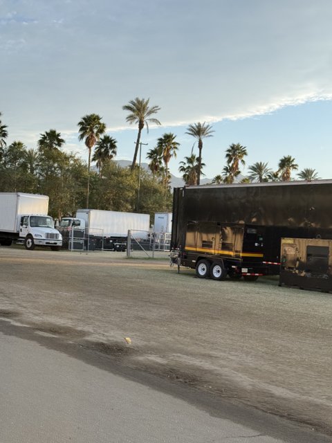 Trucks Amongst the Palms