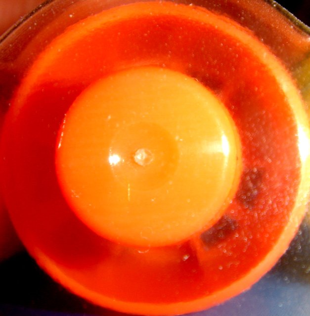 Orange plastic egg holder