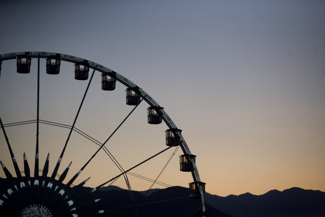 Sunset bliss on the Ferris Wheel