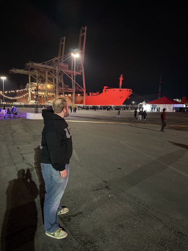 Night at the Industrial Port Event
