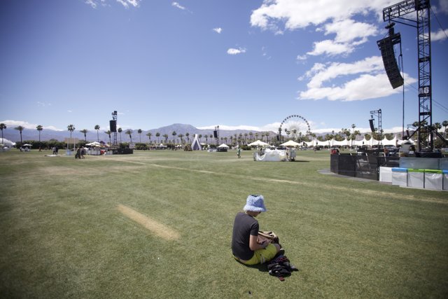 Relaxing on the Grass at Coachella