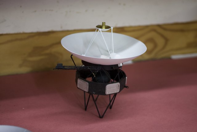 Model Satellite Dish on Display