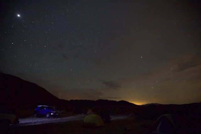 Night Camping under the Starry Sky
