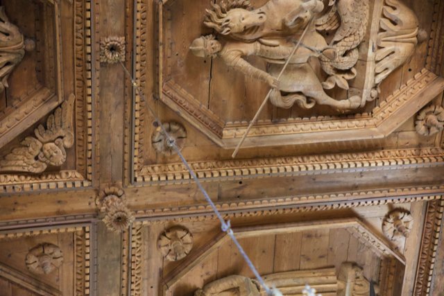 **Intricate Craftsmanship Above**