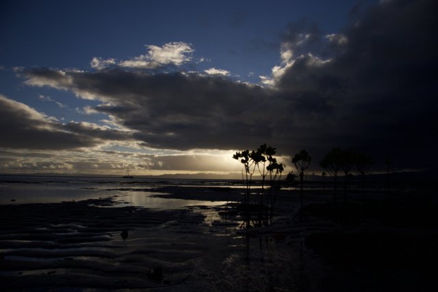Stormy Sunset on the Fiji Beach