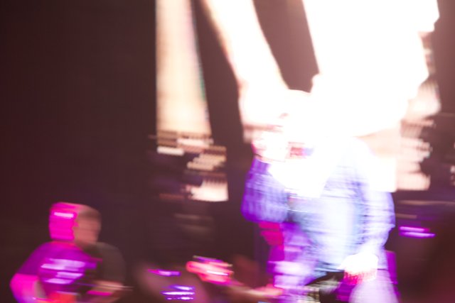 Blurred Man on Stage