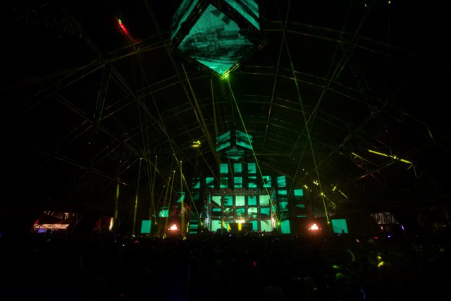 Green Lights on the Coachella Stage
