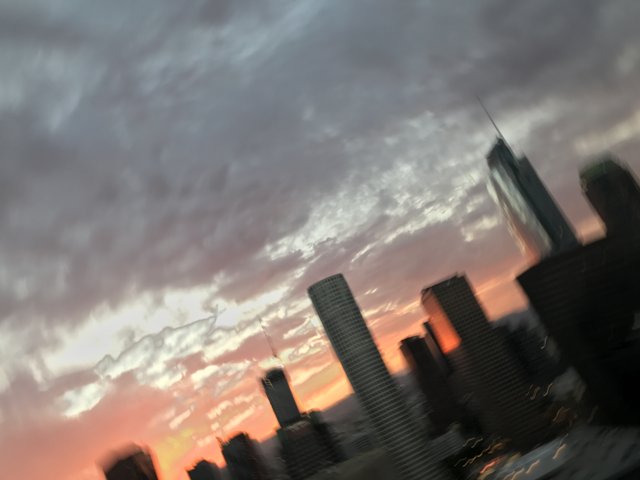 Blurry LA Sunset