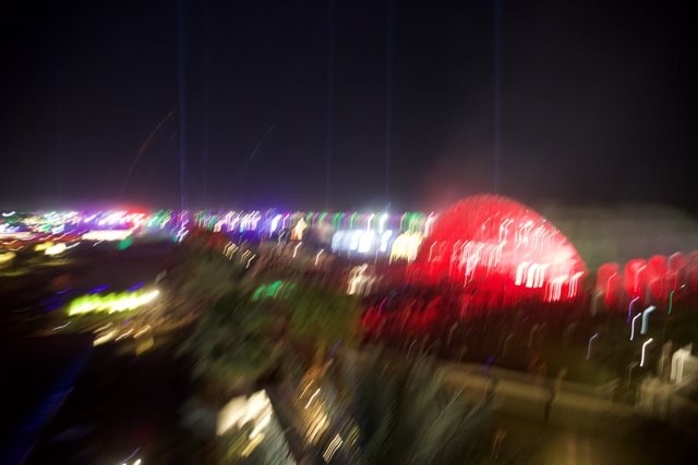 Blurred Night Lights at Coachella