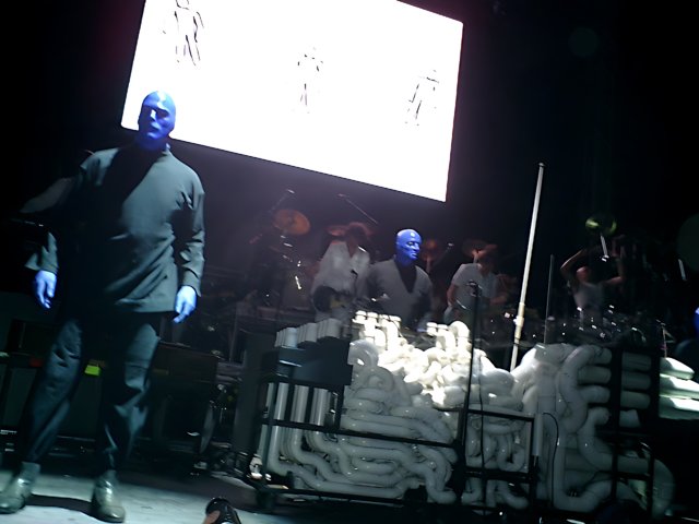 The Blue Man Group Rocks Coachella Stage