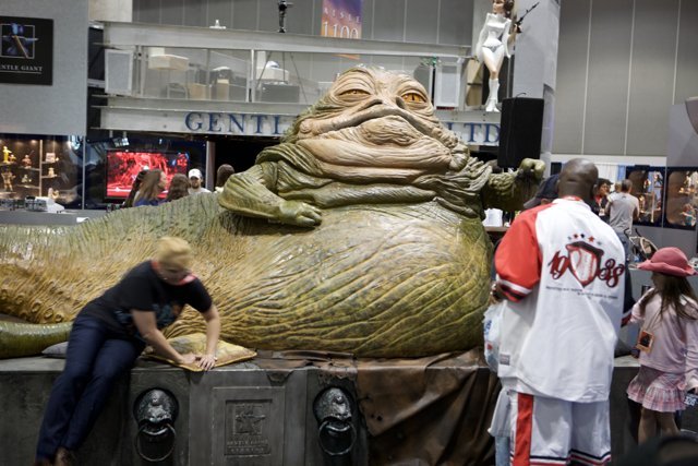 Jabba the Hut Statue at Star Wars Con
