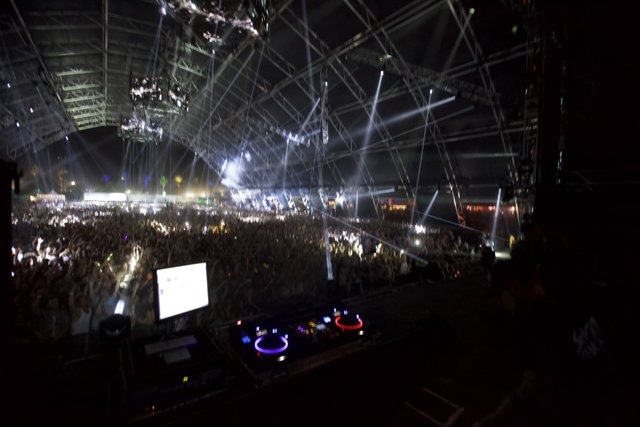 DJ Lights up the Night at Coachella