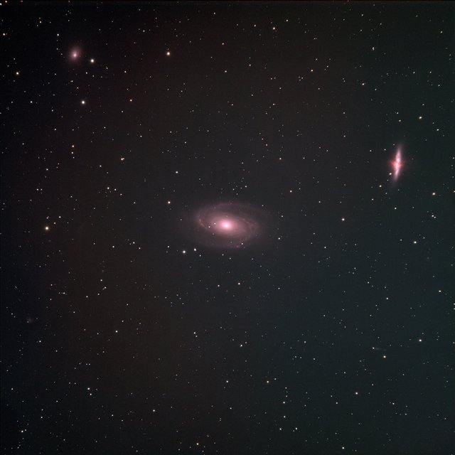 M81 Bode's Galaxy in SHO Narrowband Palette