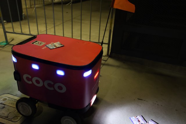 Coco Delivery Robot Glows at Wobbleland Festival 2026