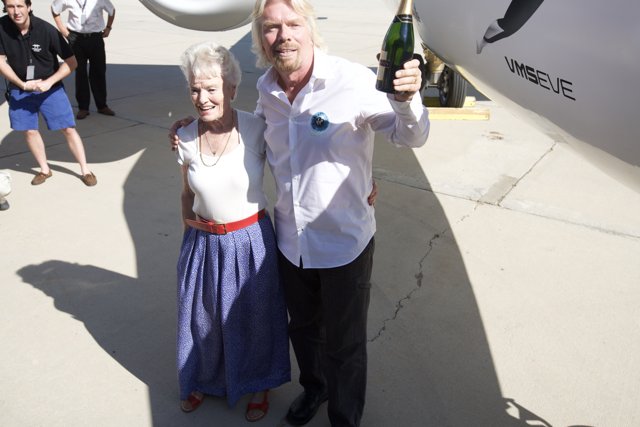 Plane Ride with Richard Branson and Jane Aamund