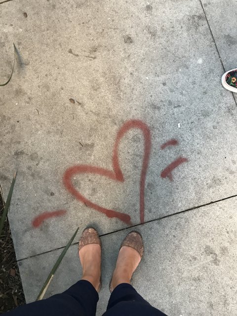 Sidewalk Heart