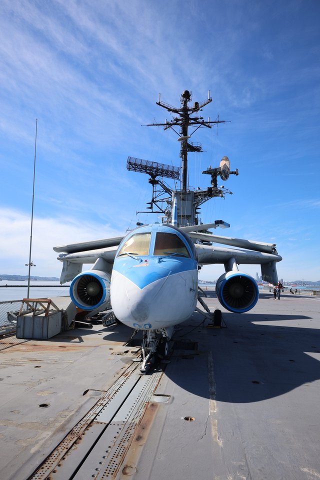 Military Aircraft on USS Hornet Aircraft Carrier Deck