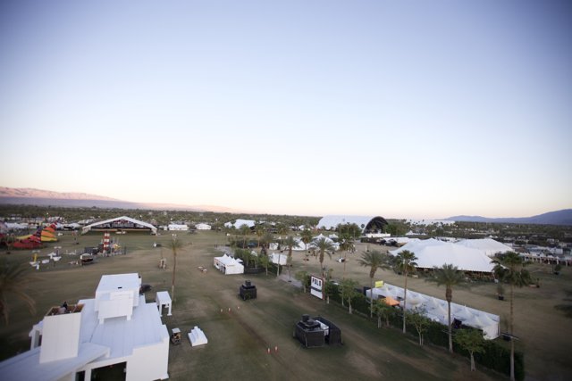 Tents Under the Coachella Sky