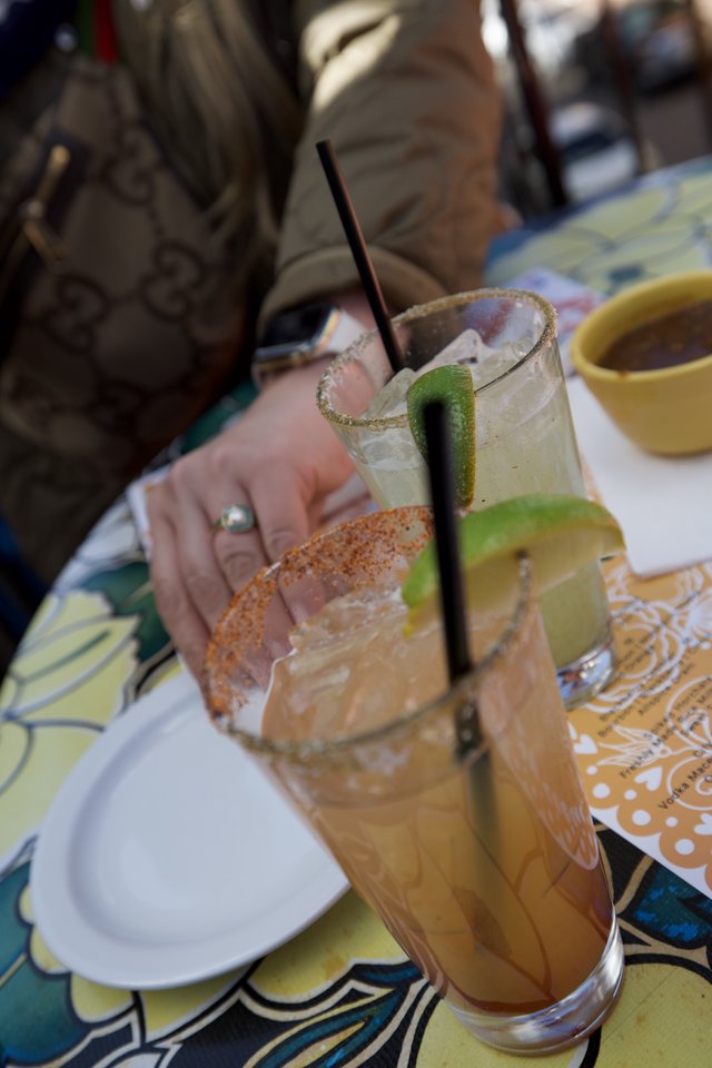 Colorful Margaritas and Mexican Dining Experience
