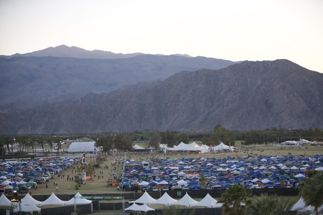 The Tent City at Coachella