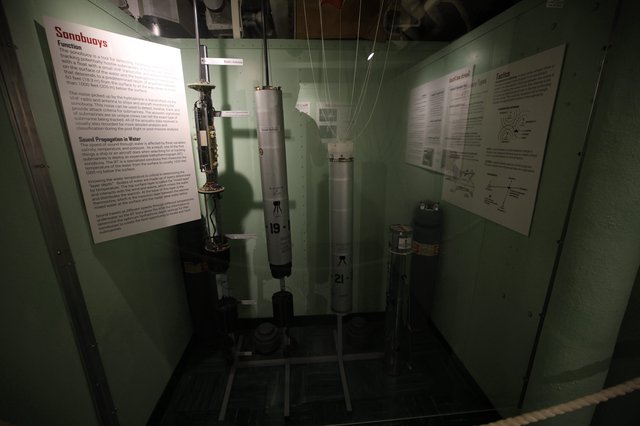 Sonobuoy Display at USS Hornet Maritime Museum