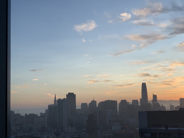Sunset Over San Francisco's Cityscape