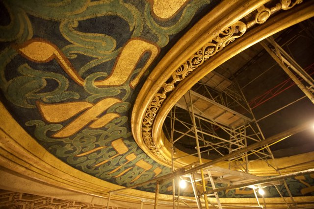 The Art of Painting a Theater Ceiling