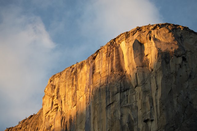 El Capitan Bathed in Golden Hour Sunlight