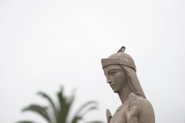 Bird Lady Statue
