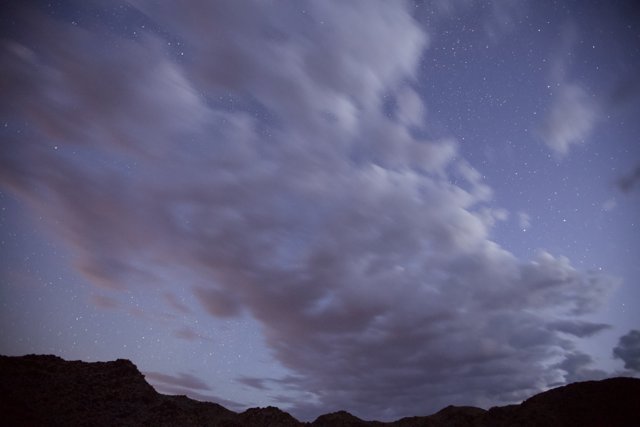 Nighttime Scenery: Clouds and Stars
