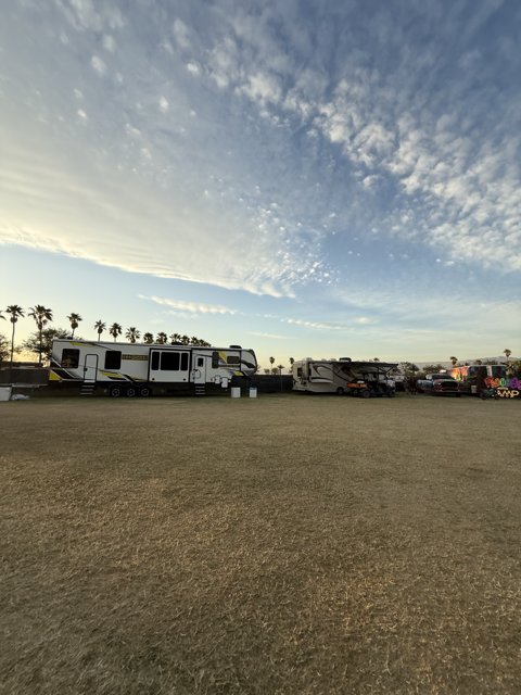 Sunset at the Caravan Park
