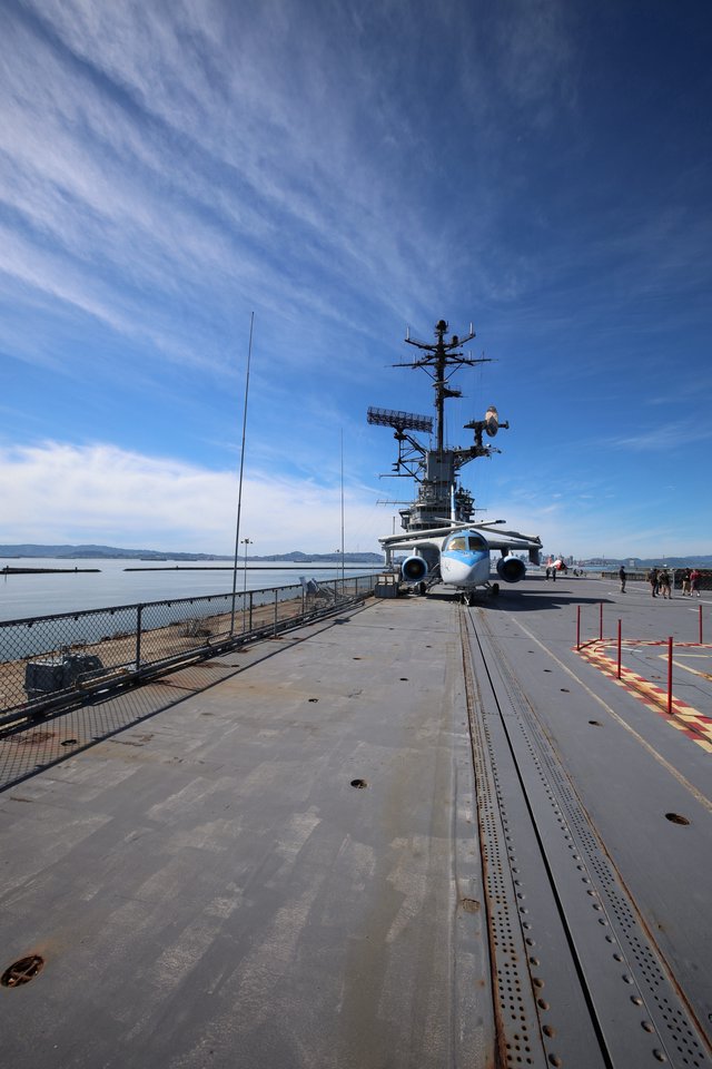 Flight Deck of USS Hornet Aircraft Carrier Museum