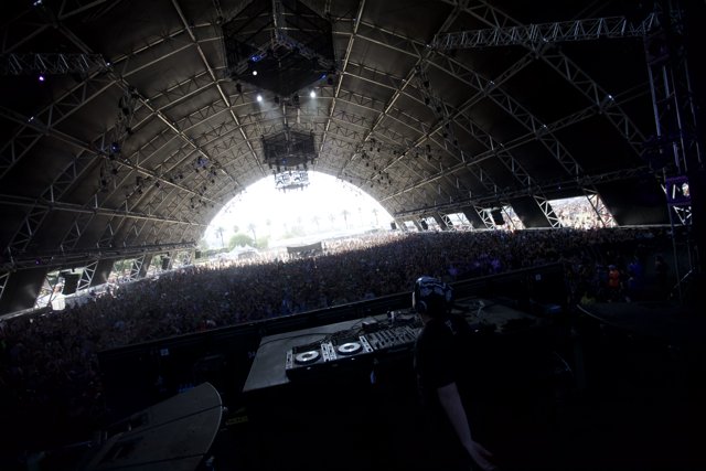 Electric Atmosphere: DJ Rocks the Stage at Coachella 2013