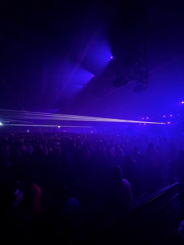 Laser Light Show at Electronic Music Concert