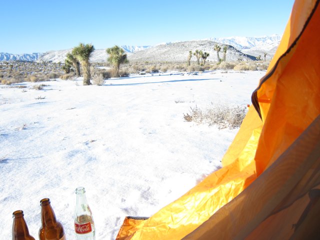 Tent and Beers with a View