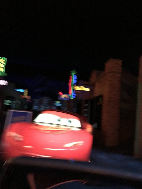 Nighttime Drive in Cars Land