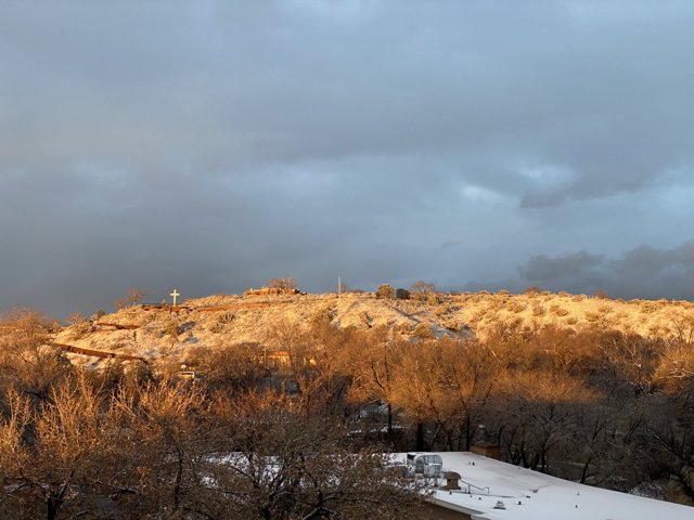 Winter Wonderland Overlooking Santa Fe
