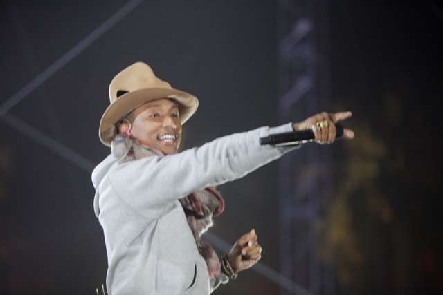 Pharrell Rocks a Cowboy Hat During Solo Performance at Coachella