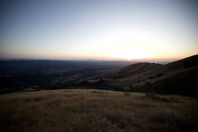 Golden Hour Descent Over Bay Area from Mount Diablo