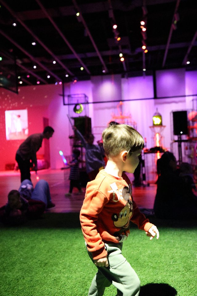 Child Dancing at Asian Art Museum Baby Rave