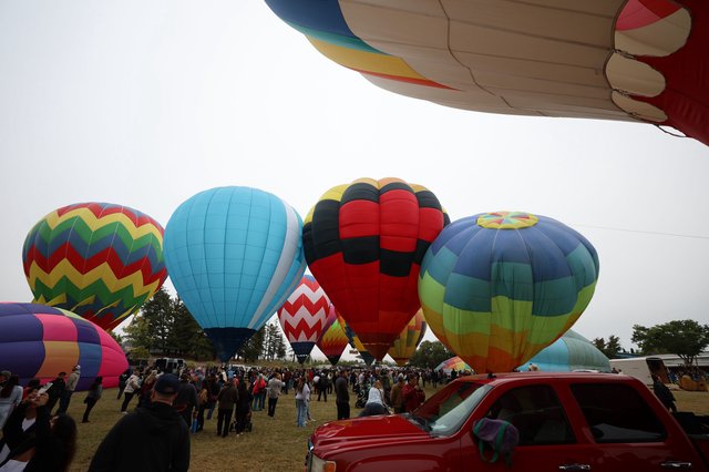 Colorful Hot Air Balloons Fill the Festival Sky