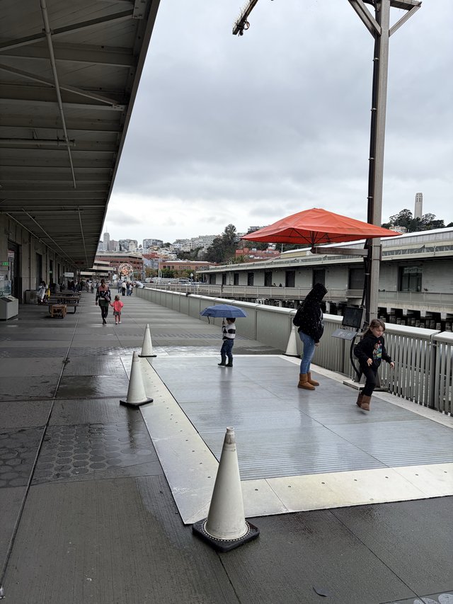 Overcast Day at San Francisco's Pier Complex