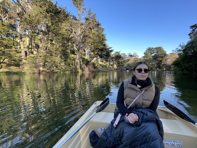 Rowing on Stow Lake