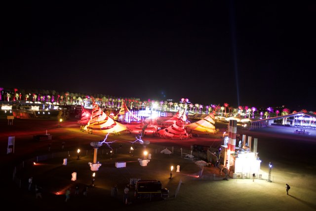 Illuminated Gathering at Waterfront